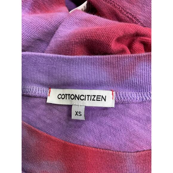 Cotton Citizen 'Tokyo' Purple Cotton Crop Shirt Size XS - Picture 4 of 5